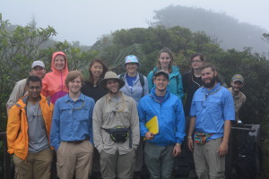 My class in the cloud forest