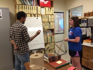 Mauricio with undergraduate, Hannah Boyd